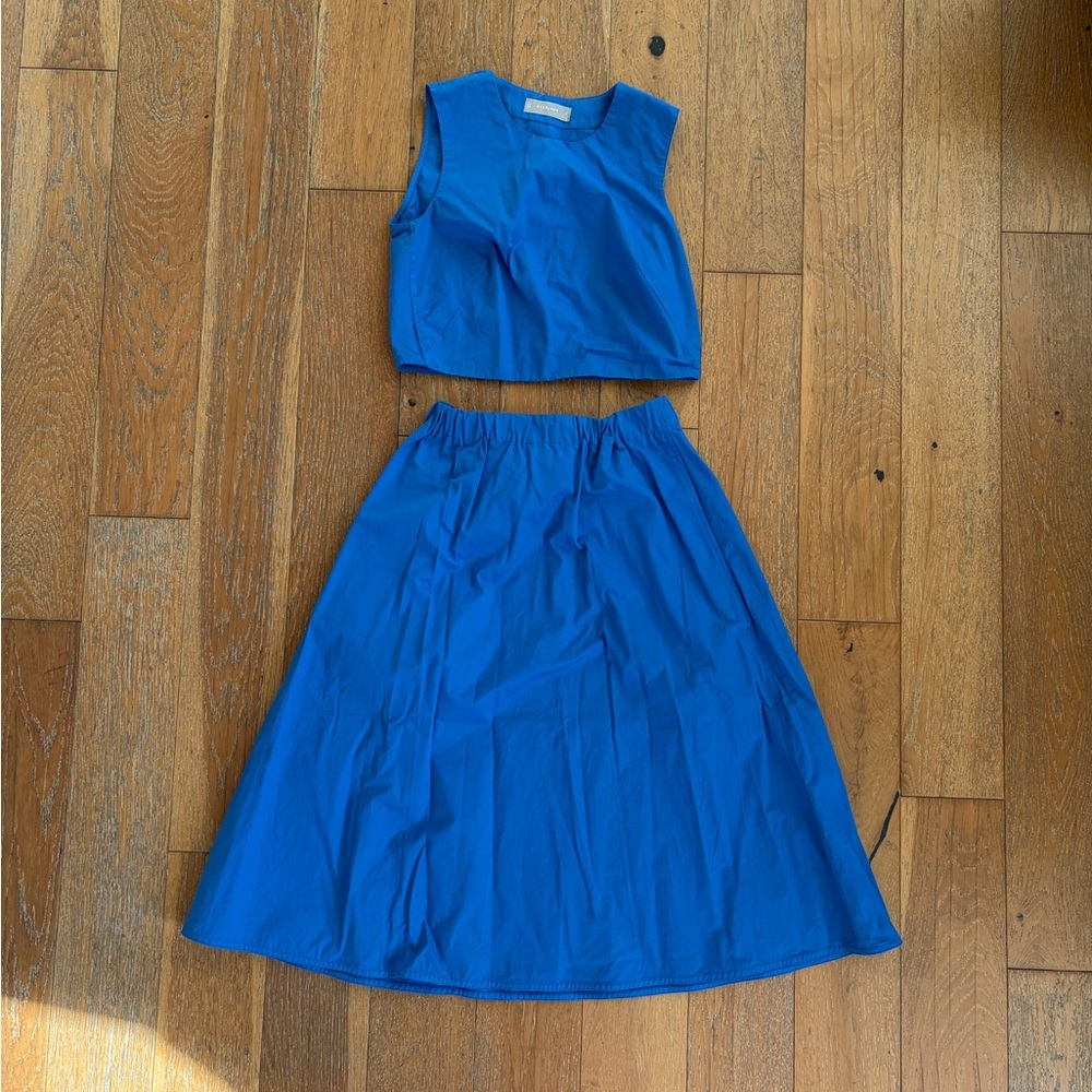 Everlane Cobalt Cropped Shell Top - Picture 4 of 4